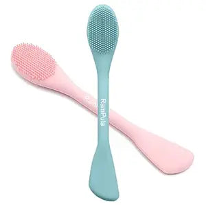 Facial Cleansing Brush, 2 in 1 Silicone Brush & Face Scrubber