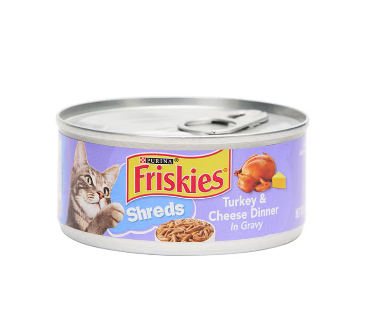 Friskies Savory Shreds Turkey And Cheese Wet Cat Food