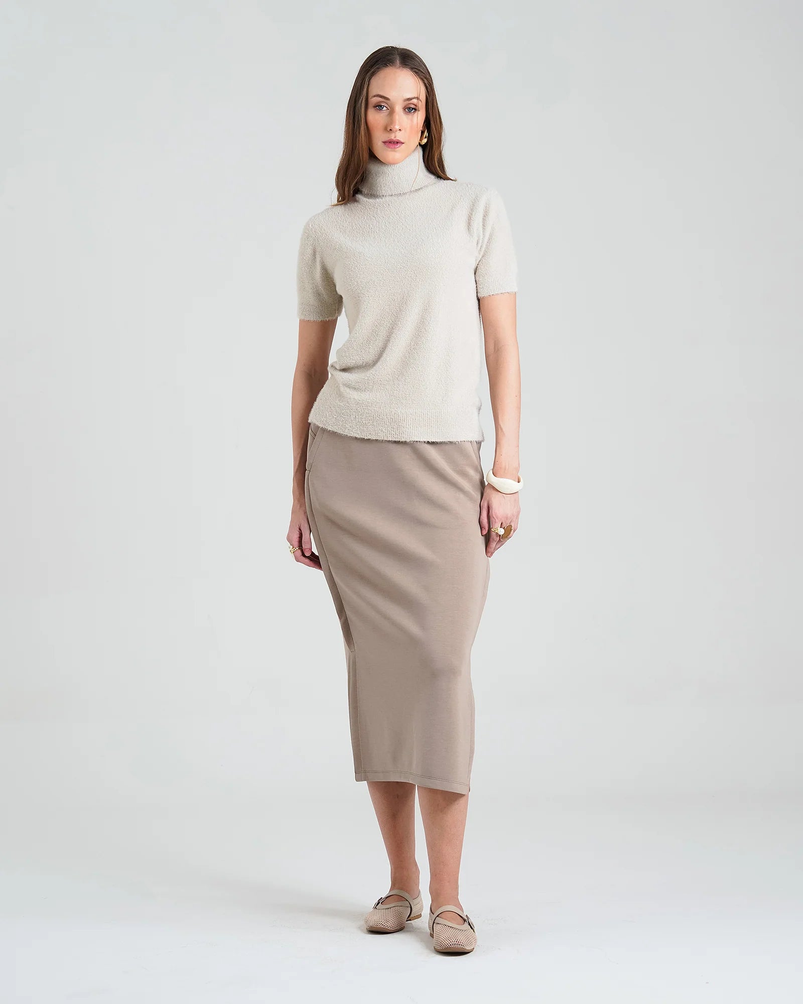 Women High Neck Sweater